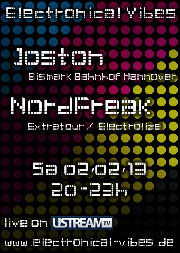 2013-02-02 - electronical vibes liveshow flyer